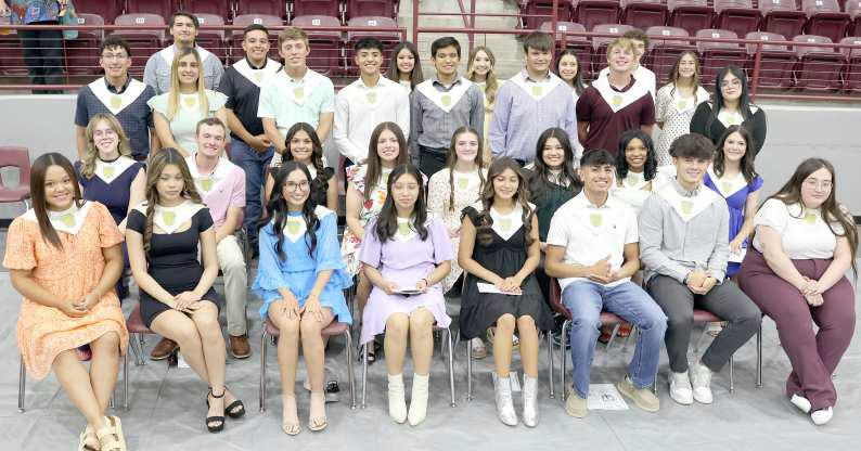 The National Honor Society of Littlefield High School Induction of New Members