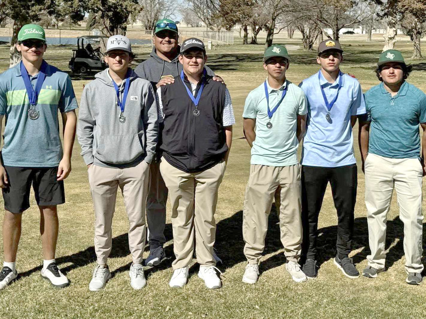 The Springlake-Earth Wolverines’ varsity golf team competed at the Farwell Invitational Golf Tournament on Monday, where they took second place as a team. Tyler Tanaro also took second place individually. (Submitted Photo)