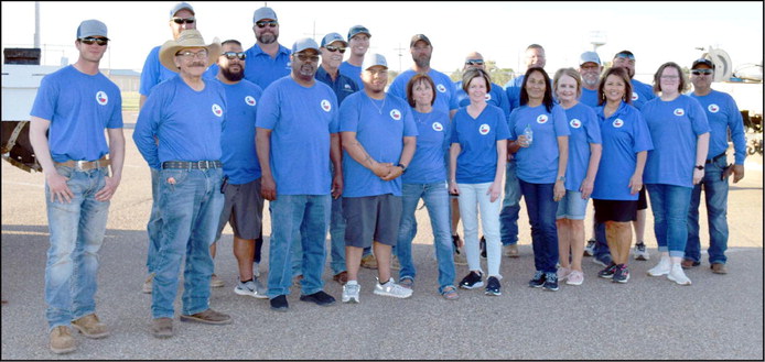 Employees of Lamb County Electric gather to close out another successful Annual Meeting at the Littlefield Wildcat Stadium on Tuesday, September 19, 2023. (Photo by Ann Reagan)