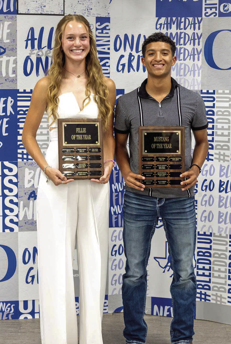 Fillie of the Year: Amie Beelitz and Mustang of the Year: Sebastian Sparkman