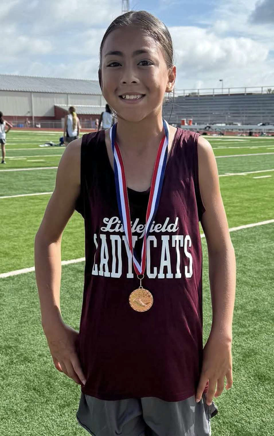 The Littlefeld Cross Country Teams competed at the Dimmitt Invitational this past weekend, where Myah Castillo led the Junior High Girls with a fourth place finish. (Submitted Photo)
