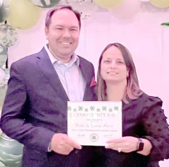 Moores Honored by 4-H.....