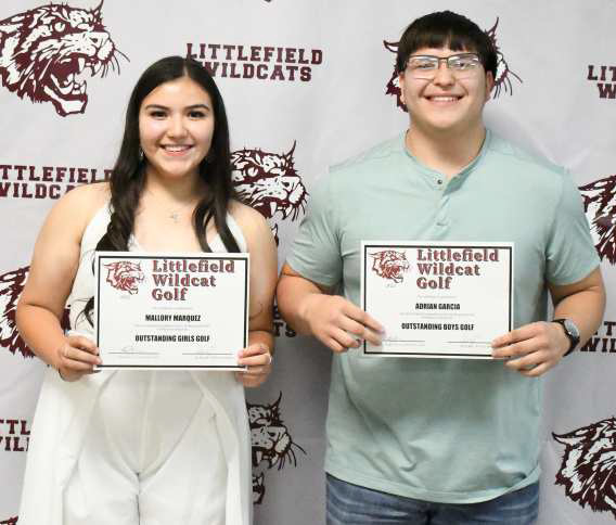 Golf Awards - Mallory Marquez and Adrian Garcia