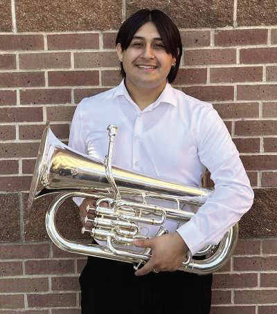 Matthew Rios, a senior at Littlefield High, earned a gold medal “Superior” rating for his euphonium solo, “The Green Hill” by Appermont, at the UIL Texas State Solo &amp; Ensemble Contest on May 25. (Submitted Photos)