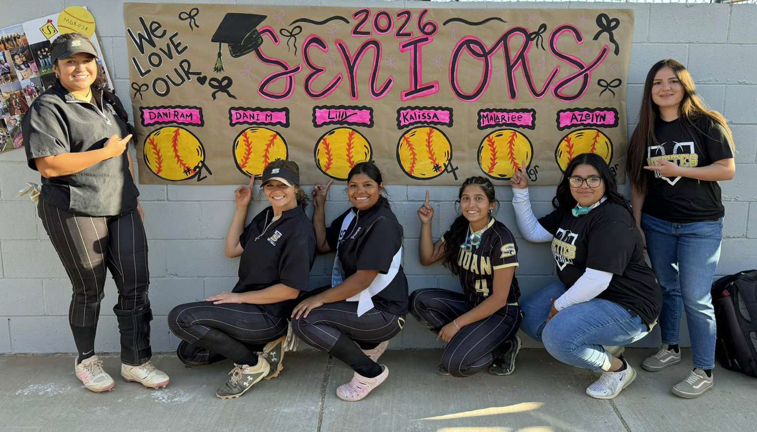 The Sudan Nettes varsity softball team celebrated Senior Night on Tuesday with a, 20-0, victory over Olton. (Submitted Photo)