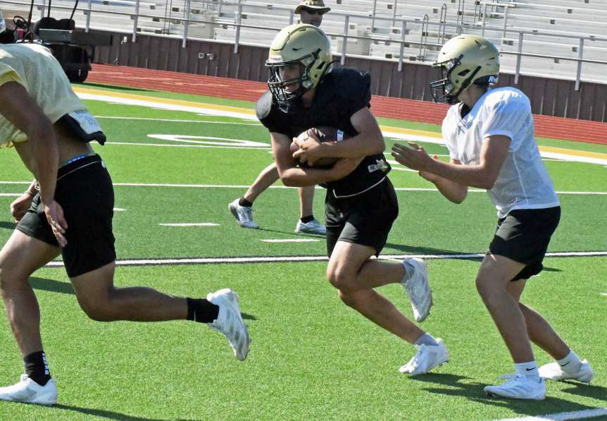 Hornets hard at work during two-a-days