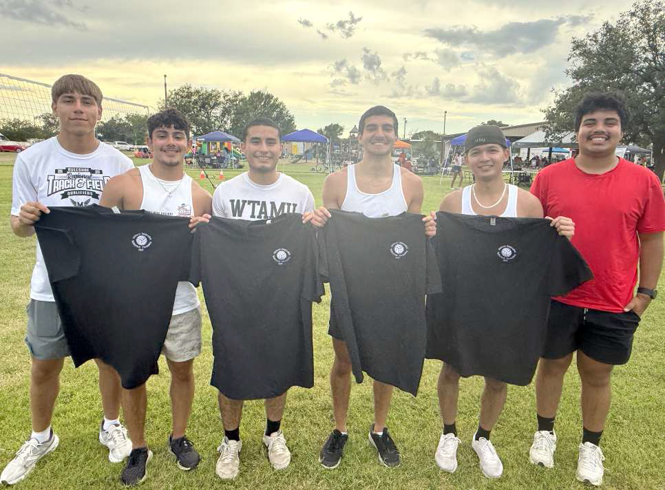 Team Kick Em of Muleshoe won the 2025 Volleyball Tournamnent at the annual Amherst Celebration. The team included, Brandon Ramirez,Christian Jabanero, Sergio Magallanes, Jesus Hernandez, Yahir Quezada and Edgar Delgado. (Submitted Photo)