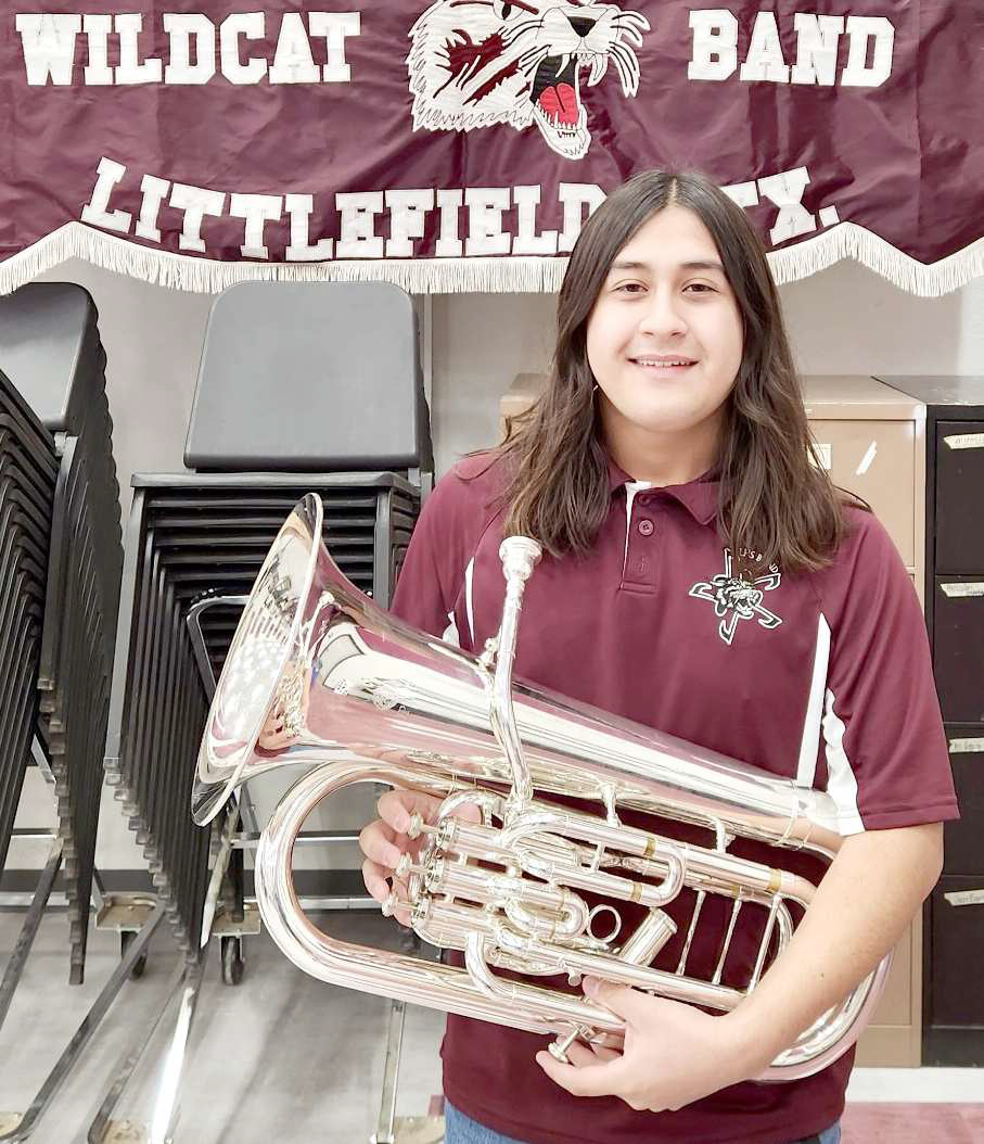 Matthew Rios was selected to perform in the ATSSB Texas All-State Band Feb. 12-15 in San Antonio, Texas. (Submitted Photo)