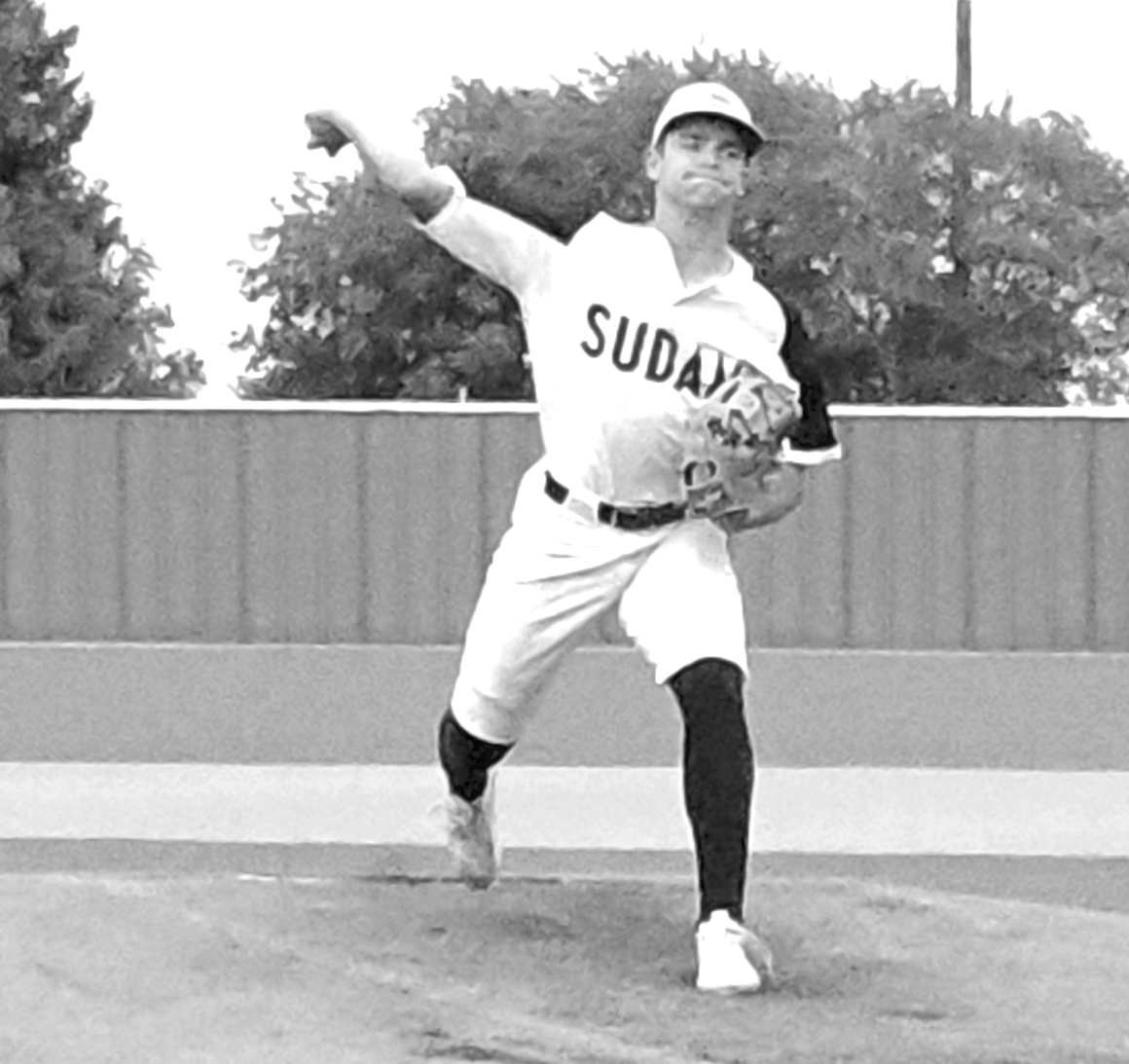 Haden Provence started on the mound for the Hornets in game one on Wednesday, pitching 3.1 innings, giving up five hits, two walks and eight runs, three earned, while striking out three batters, in their game one loss to Ropes. (Staff Photo by Derek Lopez)