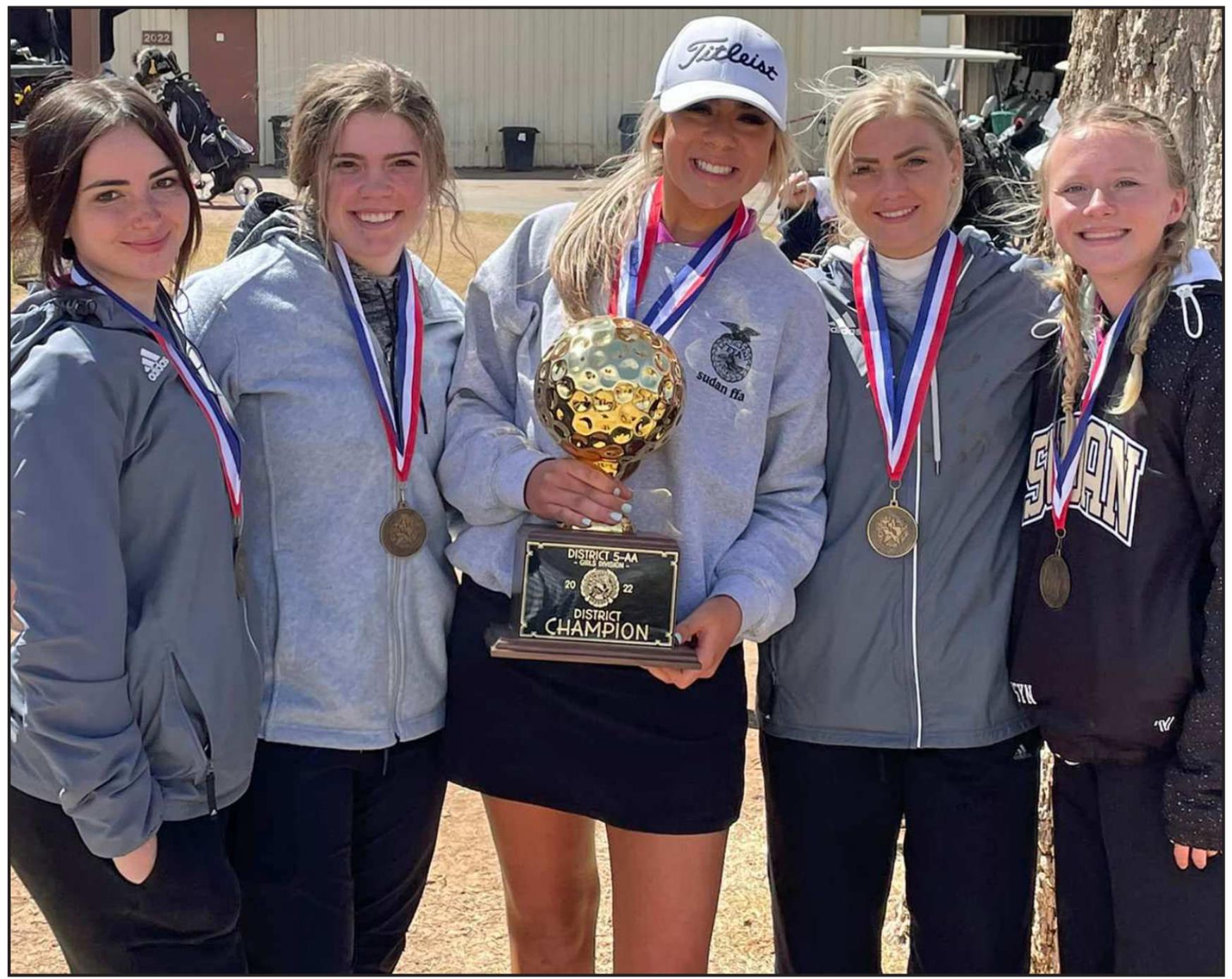 Sudan girl’s golf team earns district title