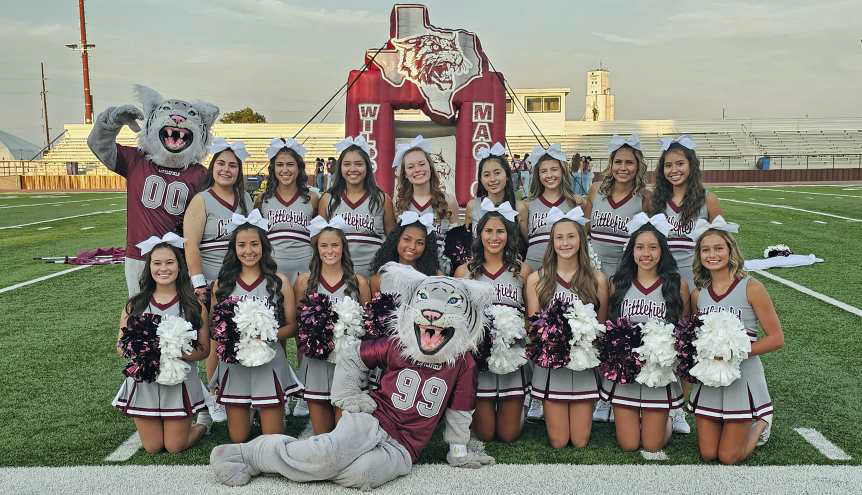 Littlefield varsity and JV cheerleaders