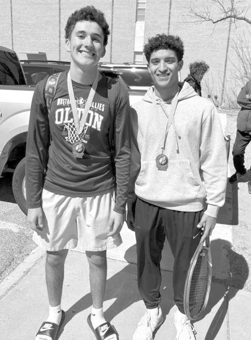 1st place boy’s doubles, Ryan Vega and Sebastian Sparkman