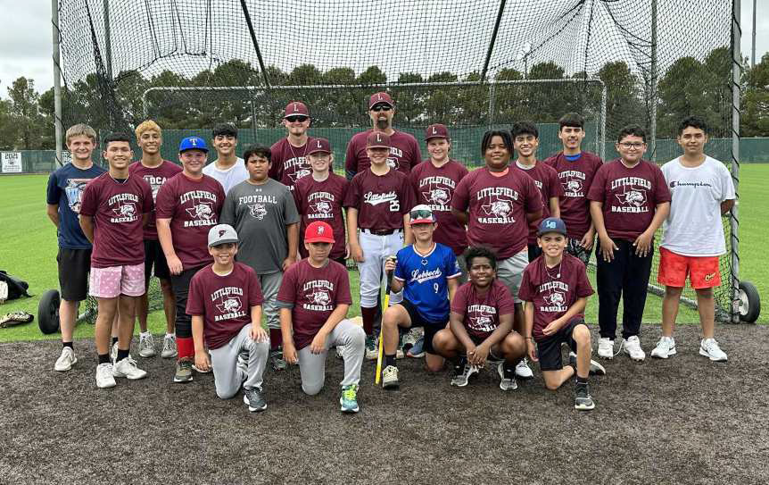 2023 YOUTH WILDCAT BASEBALL CAMP - Future Wildcats came and learned from Coaches Jett Hartley and Nathan McKinnon last week, as well as some of the High School Baseball Players, during the three-day camp. Shown are the campers from the second session of the camp. (Submitted Photo)