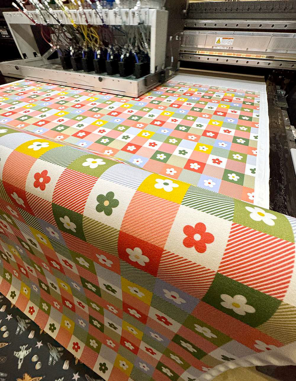 LBK Printing Co. uses a natural fiber fabric printer to print on cotton fabric.There are only a handful of these printers nationwide. (Photo Courtesy of Plains Cotton Growers)