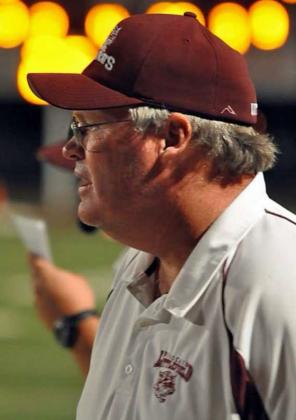 Former Littlefield Wildcat’s Head Coach Bryan Huseman was given the Greg Sherwood Award, during halftime of the ASCO All-Star Game in Lubbock on June 1st. (Photo Courtesy of Brent Green)