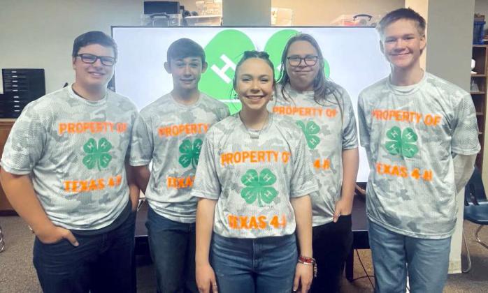 The Lamb County Varsity LifeSmarts team includes: Reese Moore, Ty Carr, Claire Lostroh, Tanner Lostroh, and Jaden Burt. (Submitted Photo)