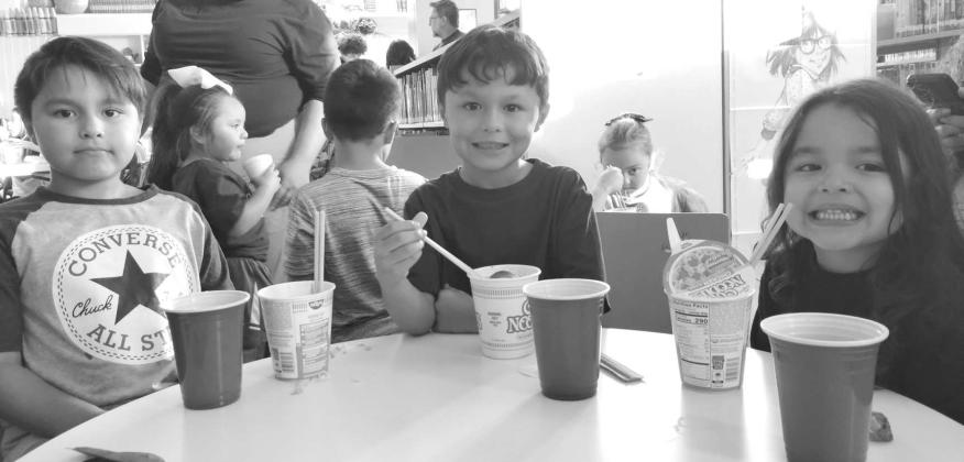 Lamb Co. Library hosts Noodle Night