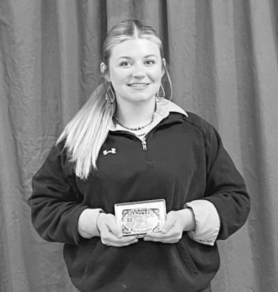 Ally Dalton of Littlefield FFA won the Grand Champion Lamb Showmanship Award at the Lamb County Junior Livestock Show on January 10, 2026. (Photo by Madison Vidales)