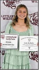Girl’s Cross Country Award and Regional Qualifier: Cobi Saldana