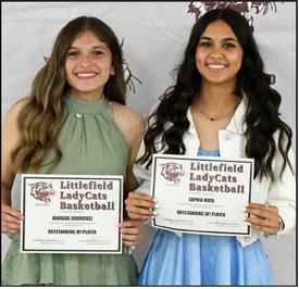 Abbigail Rodriguez, Outstanding JV1 Player and Sophia Mata, Outstanding JV1 Team Player