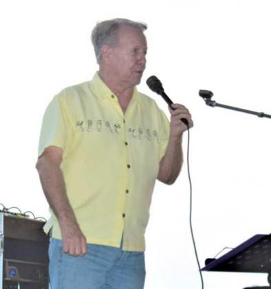 KENNETH RICHARDS of Sudan presented a selection of patriotic songs during the annual tailgate party.