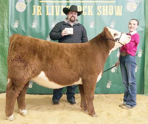 SLOANE BEERWINKLE - Grand Champion Heifer