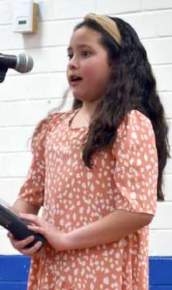 Webb Elementary Oral Readers at Banquet