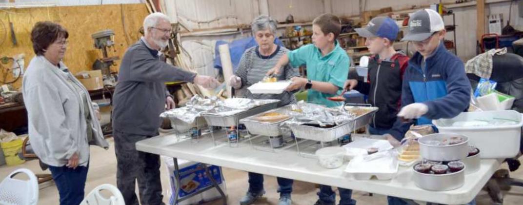 FOOD LINE AT PLOW DAY
