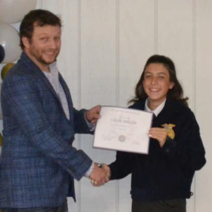 Sr Livestock Showman- Tayte Miller with Tyler Classen