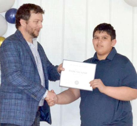 Jr. Livestock Showman- Jesus Macias with Tyler Classen