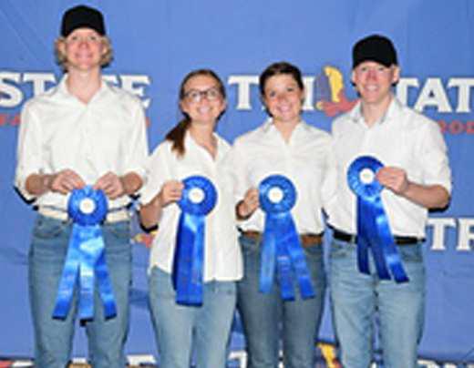 This team placed second in the Side Dish, Senior, category: Jaden Burt, Bonnie Reese, Garicyn Bigham and JT Burt. (Submitted Photo)