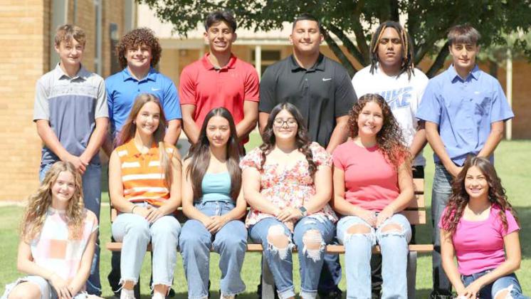 The 2024 Olton Homecoming Court Nominees are as follows: seniors: Adrienne Struve and Adair Flores and Ciara Zermeno and Avery Garcia; juniors, Kambri Ruiz and Keon Brown and Leti DelCastillo and Chris Cabrera; sophomores; Marianna Gallegos and Manny Carrasco; freshmen, Taryn Smith and Colby Burns. (Submitted Photo)