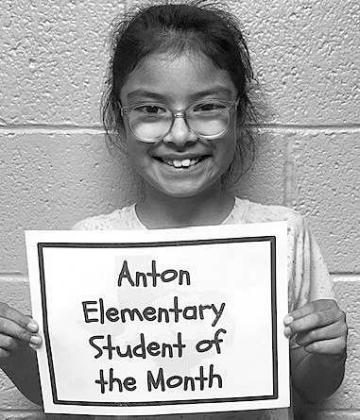 November Student of the Month Ariana Espinoza, 4th Grade