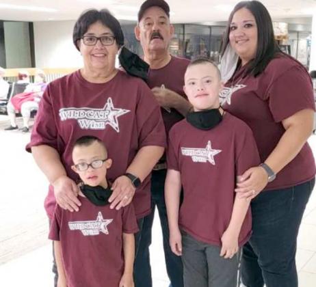 Marisela Miranda, her two sons, Arturo and Adan and her parents enjoyed their trip to Kansas City, Missouri, where they got to see Patrick Mahomes II and the Kansas City Chiefs play at Arrowhead Stadium as part of the wish that was granted by Littlefield High School. (Submitted Photo)