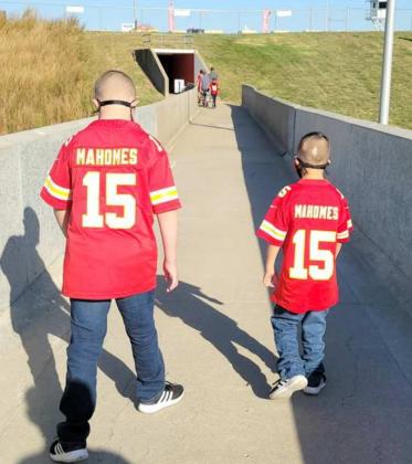 Arturo and Adan making there way into Arrowhead Stadead towhere see Patrick Mahomes II and the Kansas City Chiefs play. (Submitted Photo)
