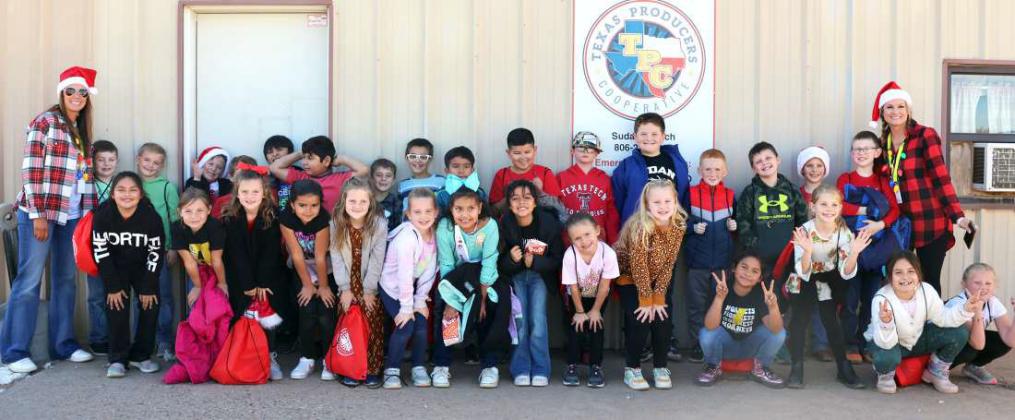 The second grade students of Sudan ISD toured the cotton ginning process at the Sudan Producers Cooperative cotton gin on Wednesday, December 6, 2023. The students learned of cotton production process from field to marketing. (Photo by Ann Reagan)