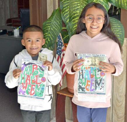 LCLN Halloween coloring contest winners