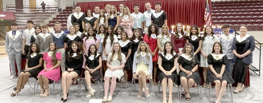 LITTLEFIELD HIGH SCHOOL NATIONAL HONOR SOCIETY, Members and New Inductees
