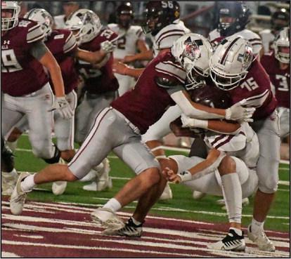 AARON CHAPMAN (5) and ANGEL SALAZAR (75) - Littlefield Wildcats
