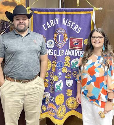 On Tuesday, The Early Risers Lions Club welcomed new member Dillion Spradley. (Submitted Photo)