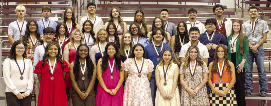 Littlefield High School honors graduates receive recognition at the Littlefield High School academic awards on May 19, 2026. (Photo by Madison Vidales)