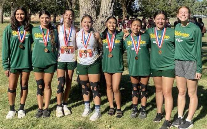 Springlake-Earth Lady Wolverines Cross Country Team - Jocelyn Salas, Yareli Cortez, Aryca Ibarra, Marisela Rodriguez, Aabriella Villanueva, Maribel Villanueva and Brizza Reyes. (Submitted Photo)
