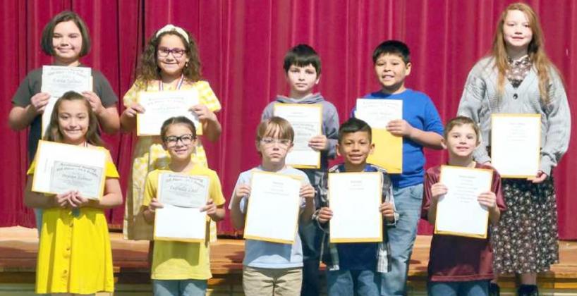 Littlefield Elementary: Third Grade Awards