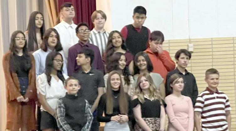 New members inducted into Jr. High National Honor Society