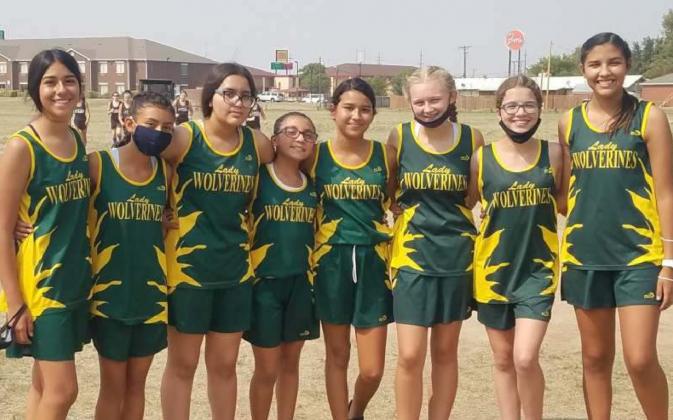 SPRINGLAKE-EARTH JUNIOR HIGH GIRLS – The Springlake-Earth Junior High girls’ cross Country team competed at Plainview this past weekend. They will be competing again on October 3rd at Abernathy. (Submitted Photo)