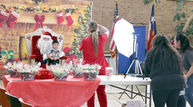 This young man was photographed with Santa at the Cookies with Santa event hosted by LHC on Wednesday, December 6, 2023.