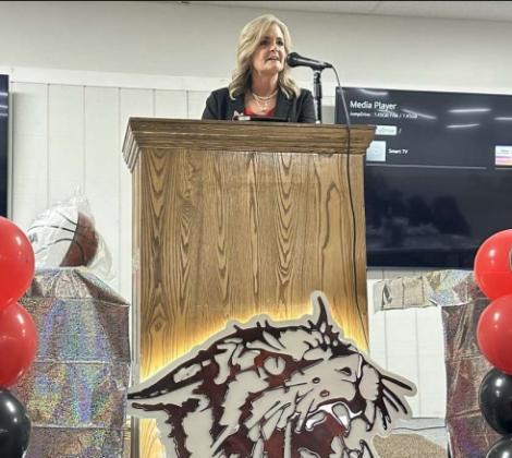 Rotary Club of Littlefield awards Professional Assistant of the Year, welcomes Texas Tech Women’s Basketball Coach Krista Gerlich