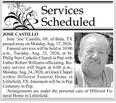 Castillo Obit