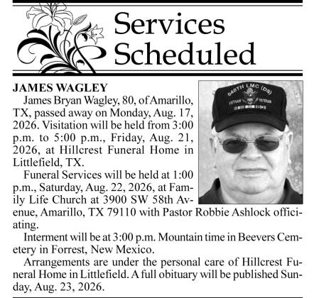 Wagley Obit