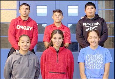 2023 AMHERST HOMECOMING QUEEN CANDIDATES - The Amherst Homecoming Queen candidates are (Front L-R): Maricella Gonzalez, Yadira Contreras, and Dennys Reyes. Their escorts are (Back L-R): Hector Perez, Yahir Garcia and Oscar Medrano. The Amherst Bulldogs will take on Southland on Friday at Bulldog Stadium for their homecoming game. (Submitted Photo)